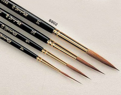 Raphael Kolinsky Gold Long Handle Paintbrush 11 hot pcs